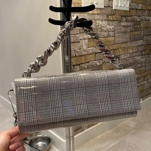 Charles & Keith silver chain shoulder bag